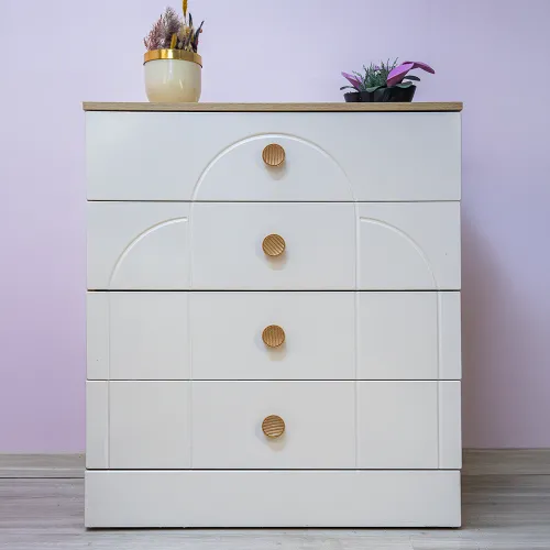 Kelebek Model 4 Çekmeceli Şifonyer